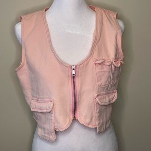 Pretty little thing cropped utility vest